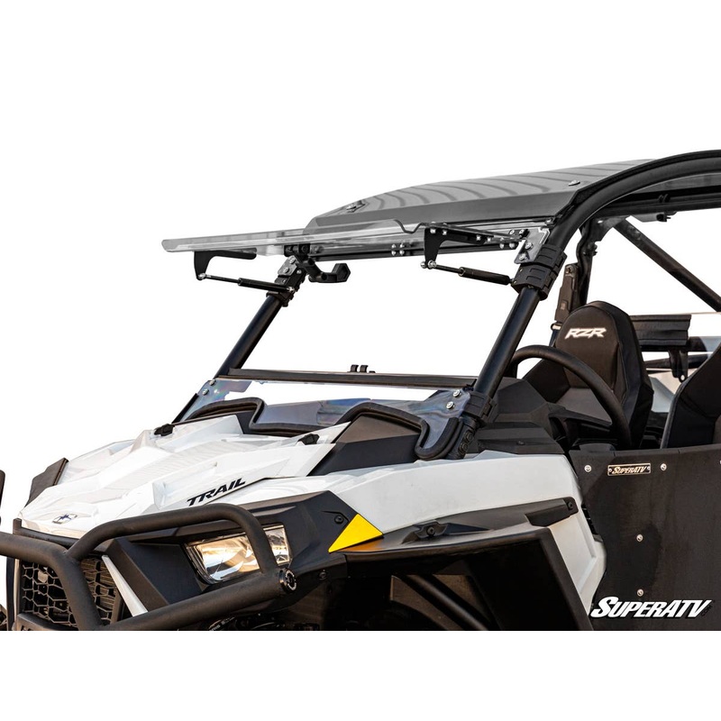 SuperATV Polaris RZR Trail 900 Scratch-Resistant Flip Windshield