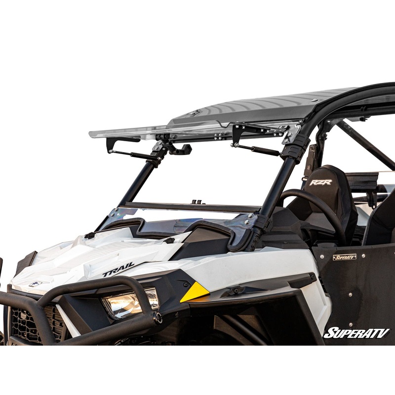 SuperATV Polaris RZR Trail S 1000 Scratch-Resistant Flip Windshield