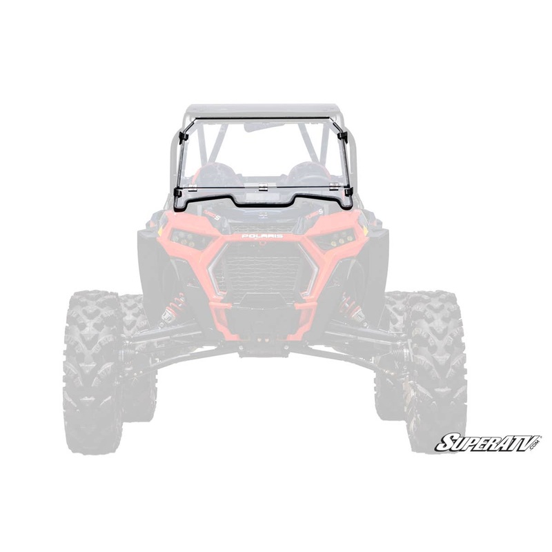 SuperATV Polaris RZR XP Turbo S Flip Down Windshield