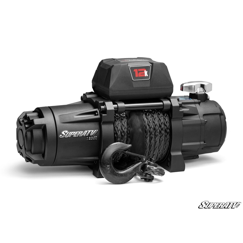 SuperATV 12,000 lb. Winch (with Wireless Remote & Synthetic Rope)