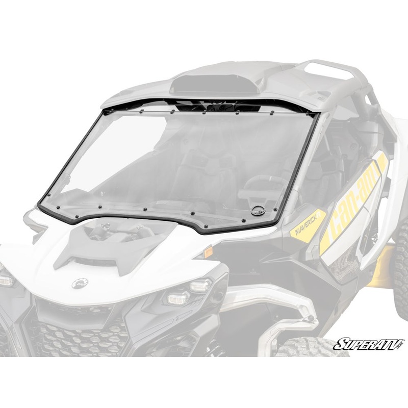 SuperATV Can-Am Maverick R Scratch-Resistant Full Windshield