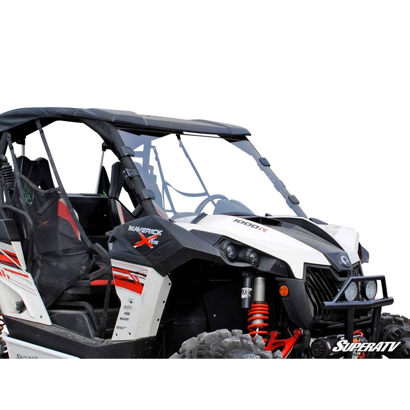SuperATV Can-Am Maverick Scratch Resistant Full Windshield