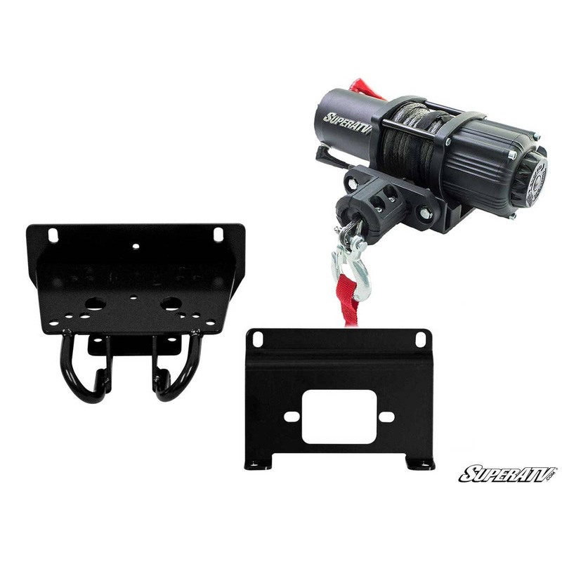 SuperATV John Deere Gator RSX Winch Mounting Plate for 3500 LB. Winches