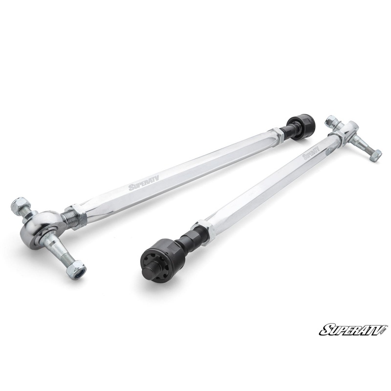 SuperATV Polaris RZR XP Turbo RackBoss 2.0 Billet Hex Tie Rod Kit