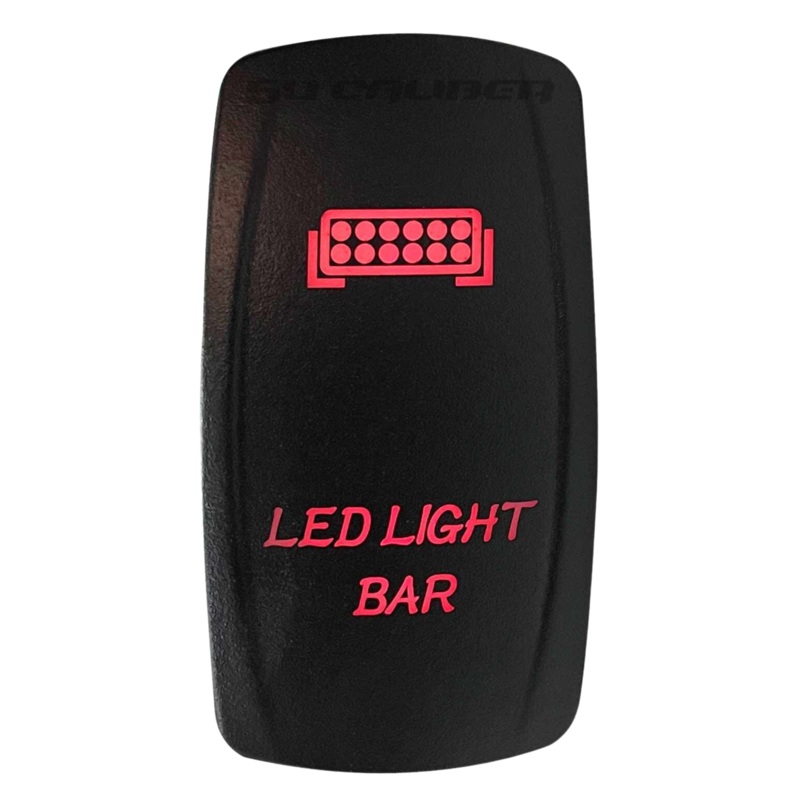 Illuminated LED Light Bar On/Off Rocker Switch