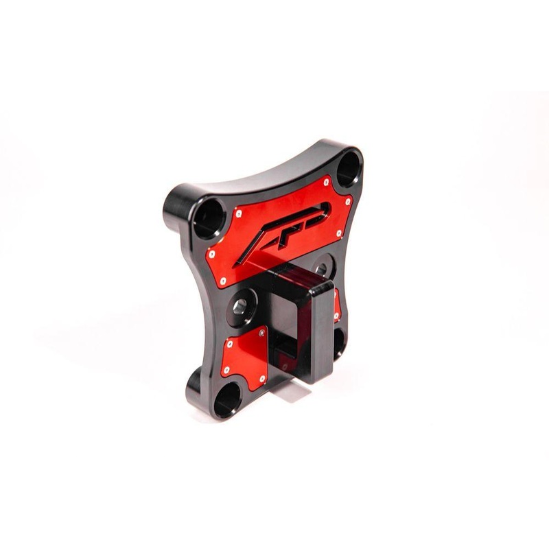 Red Billet Radius Rod Plate w/ D-Ring Can-Am X3 (2017-2023)