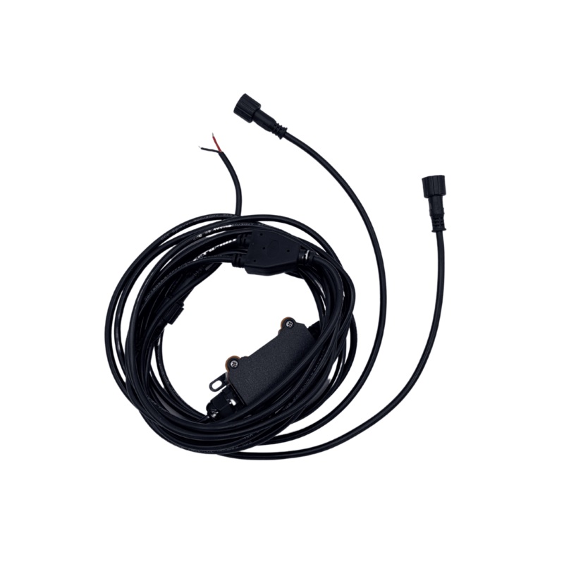 Bluetooth & Remote Wildcat Extreme LED Light Whip Wiring Harness (2 Outlets)