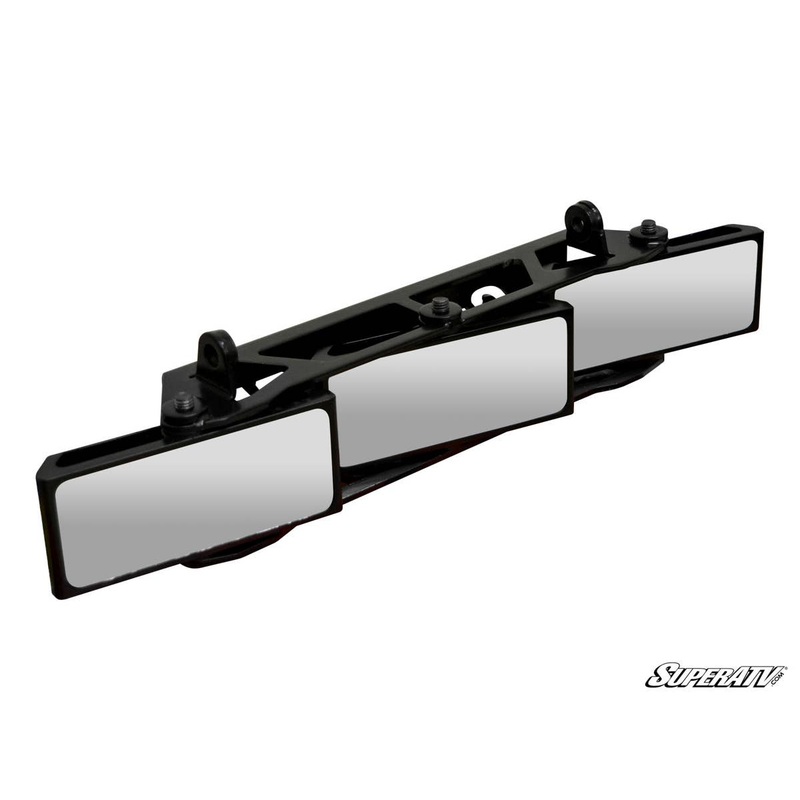 SuperATV 3 Panel Rear View Mirror With 1.75 Clamps