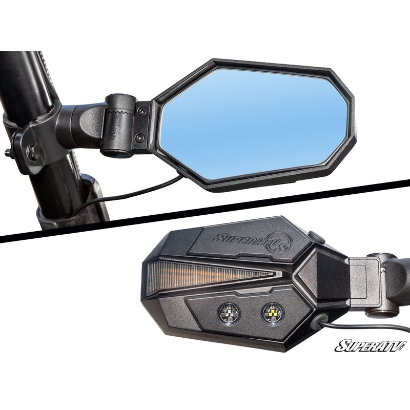 SuperATV Polaris Lighted Side View Mirrors