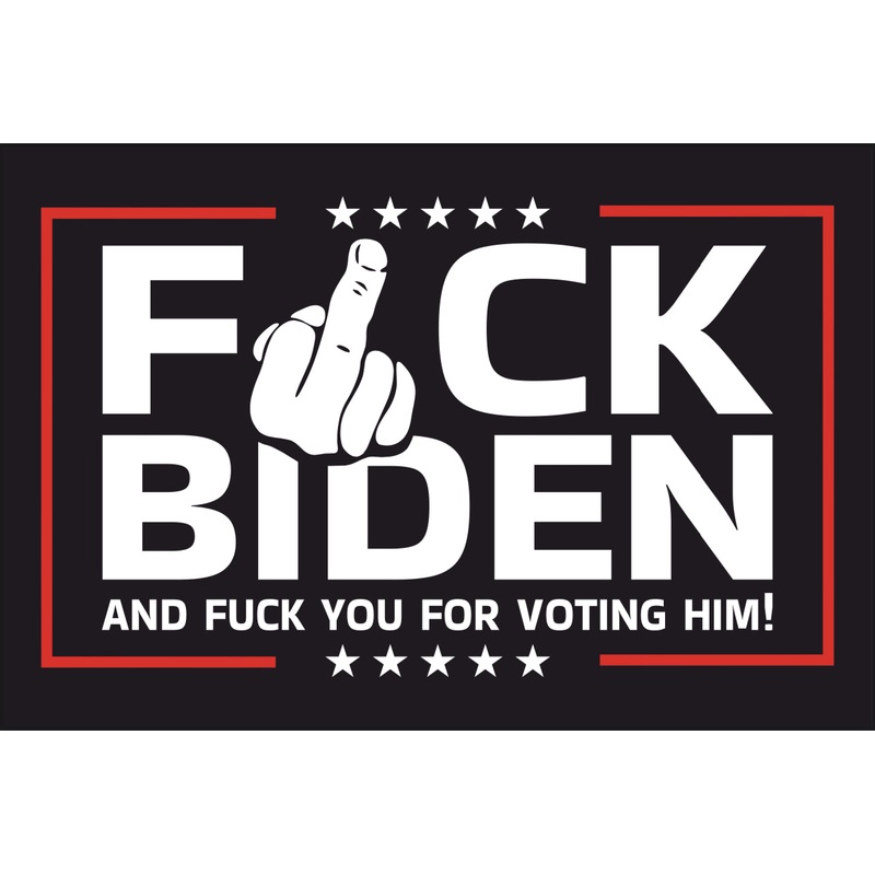 2x3 Double Sided Grommet F**k Biden Flag