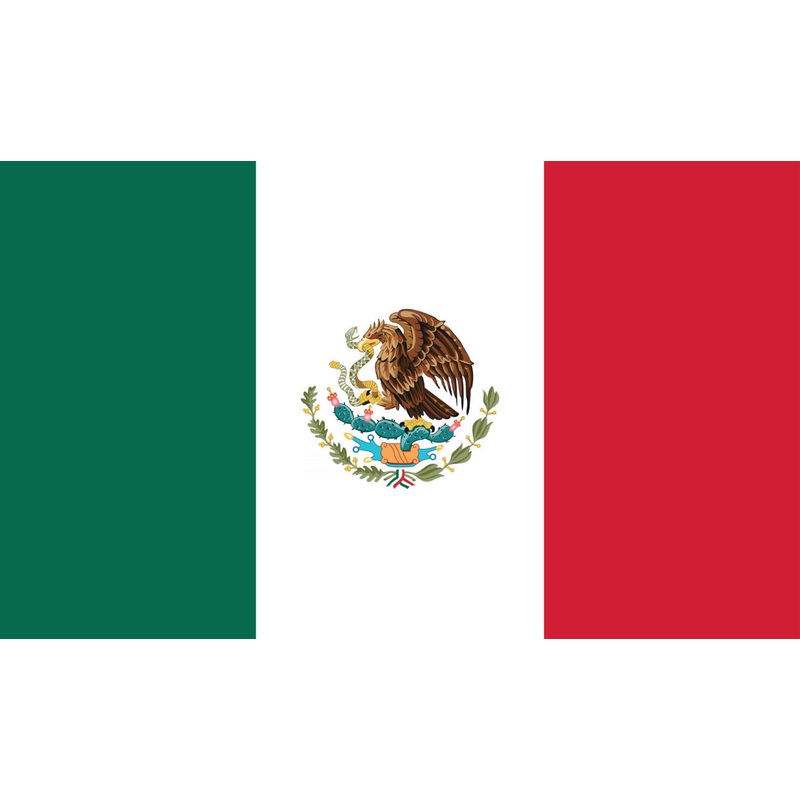 2x3 Double Sided Grommet Mexican Flag