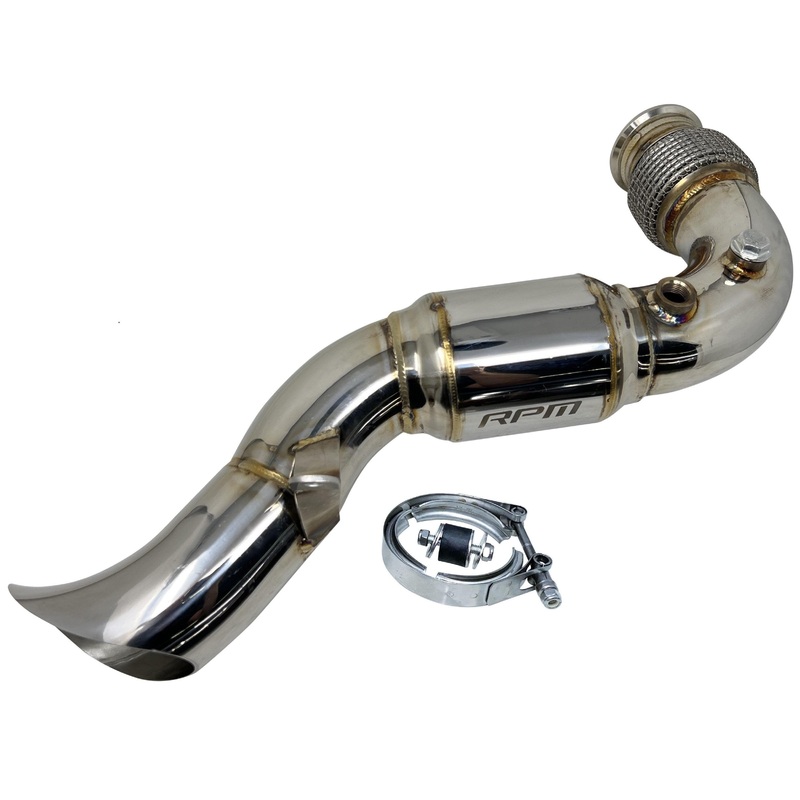 Turbo Back 3" Full Race / Drag Pipe With Muffler - Can Am X3
