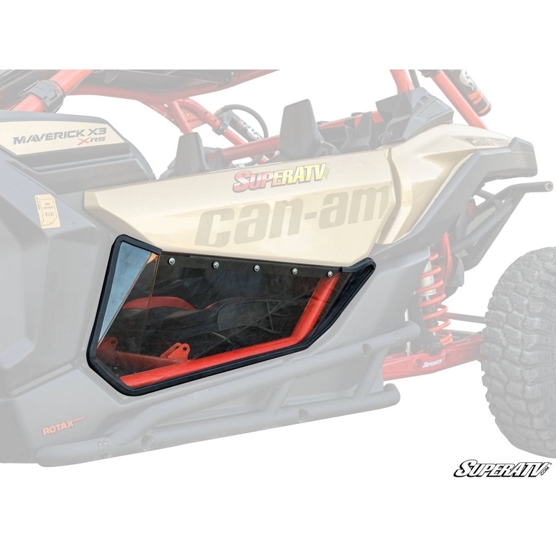 SuperATV Can-Am Maverick X3 Clear Lower Doors