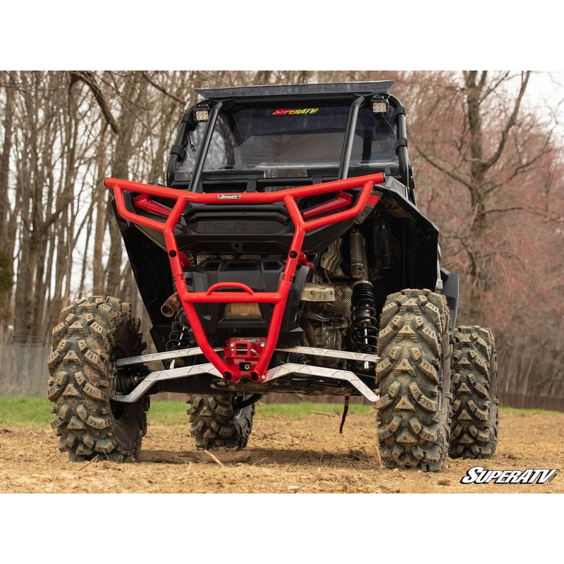 SuperATV Polaris RZR XP Turbo Rear Bumper With Receiver Hitch
