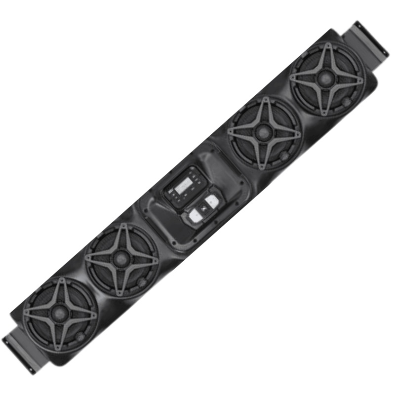 Bluetooth 4-Speaker Overhead Weather Proof Sound Bar - Commander, Maverick and Big Red  (2010-2019)