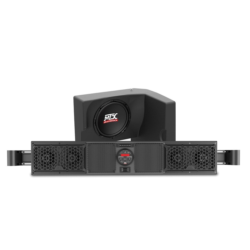 Bluetooth Overhead Audio System and Amplified Subwoofer