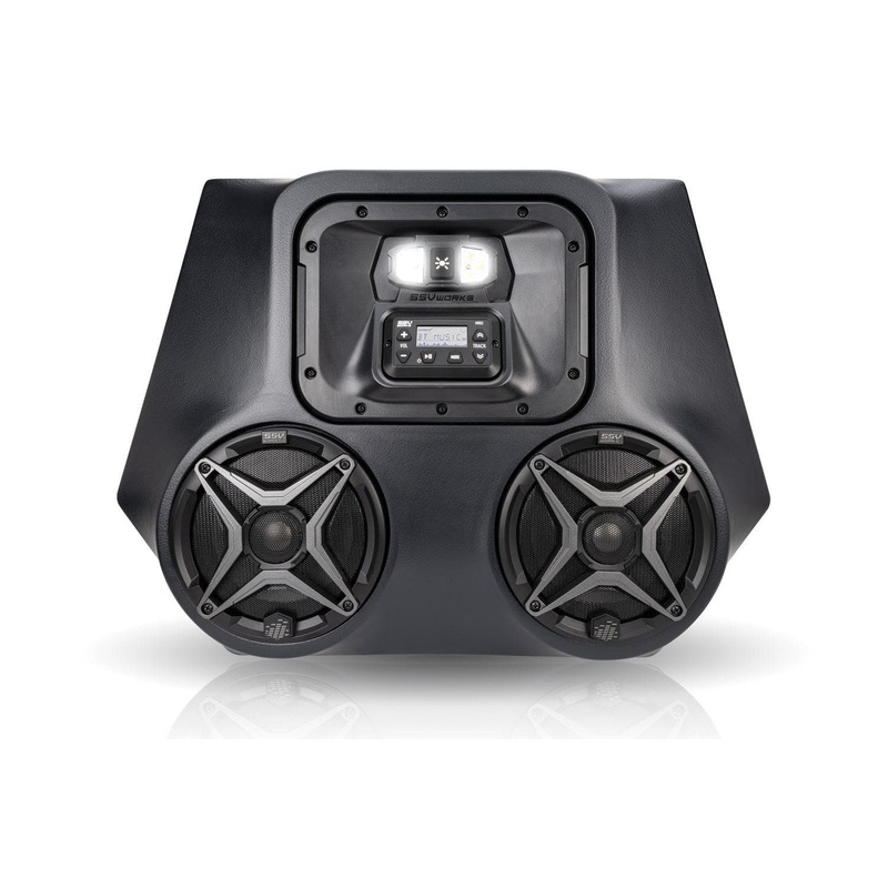 Polaris RZR 570/800/900 2-Speaker Overhead Weather proof Audio-System w/Dome Light