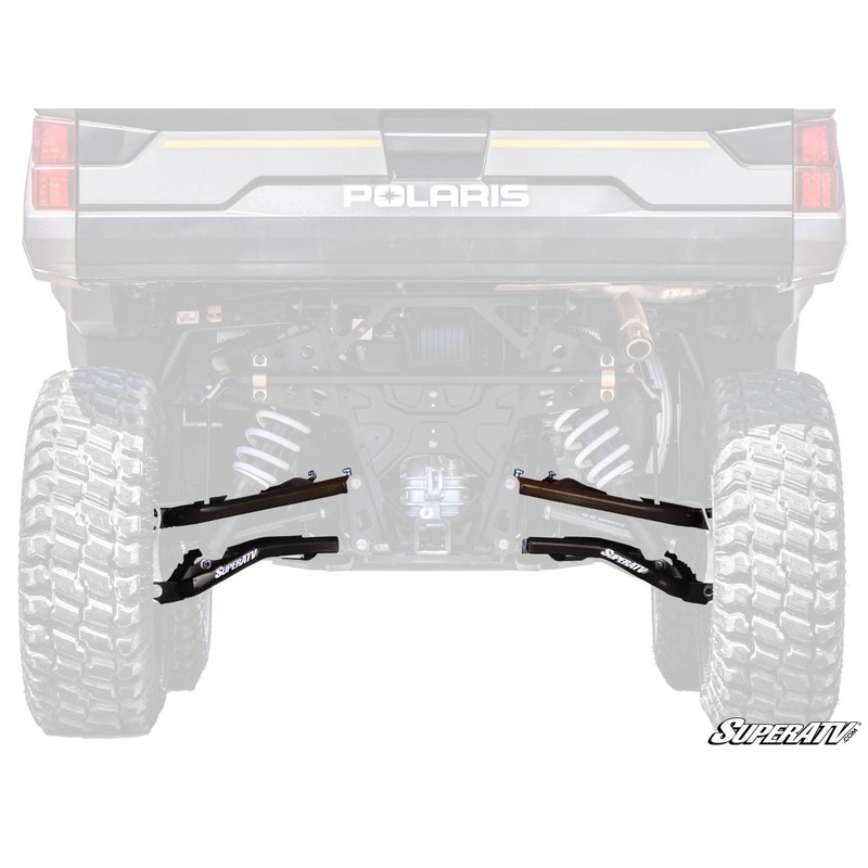 SuperATV Polaris Ranger XP 1000 High Clearance Rear Offset A-Arms