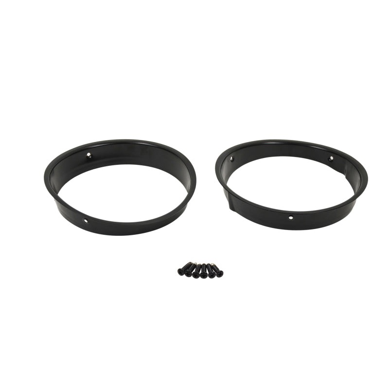 Kentrol 97-06 Jeep Wrangler TJ Headlight Bezels Pair - Powdercoat Black