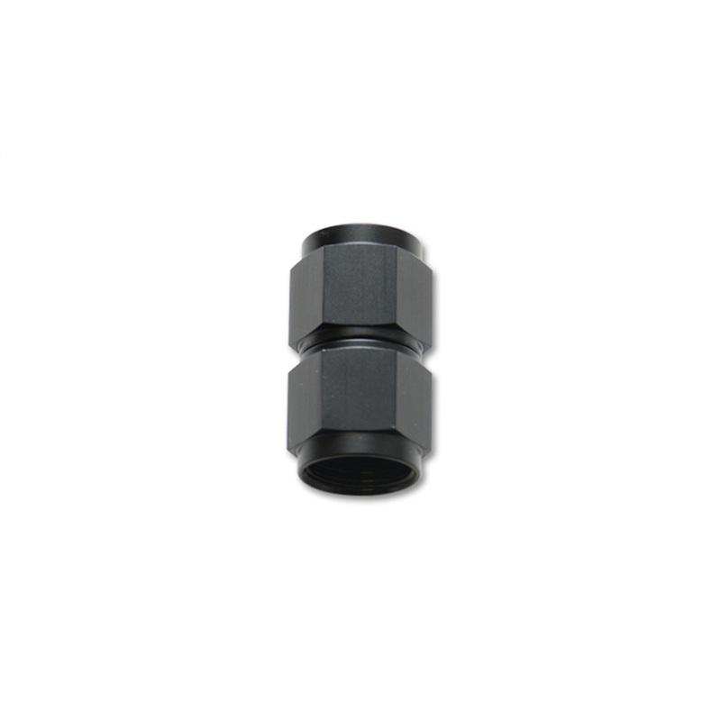 Female Straight Union Adapter; Size: -16AN; 6061 Aluminum; Anodized Black; - CFRI736074221