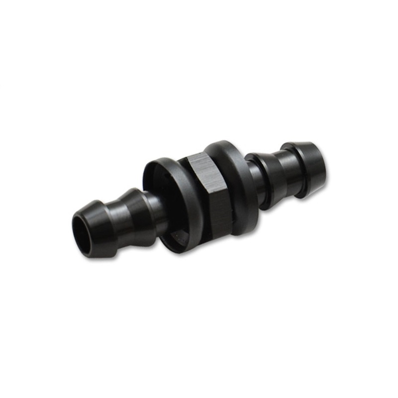 Barbed Transition Fitting; Size: -10AN x -12AN; 6061 Aluminum; Anodized Black; - CFRI736073802