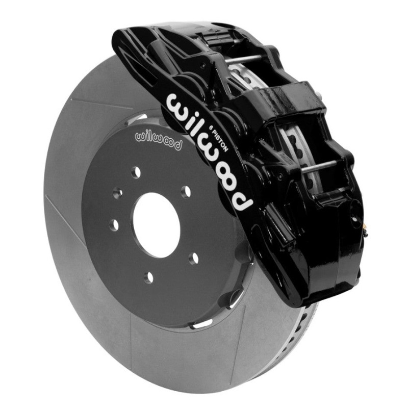 Wilwood SX6R Front Brake Kit 15in Slotted Black w/ Lines 14+ Chevy Corvette C7