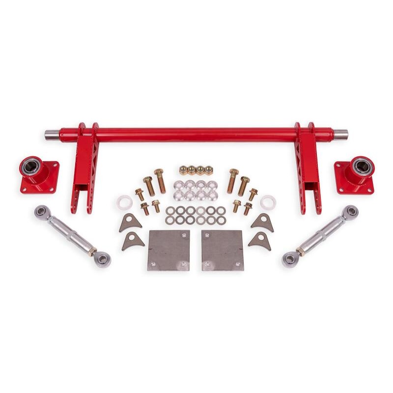 BMR 79-04 Ford Mustang 1.375in Rear Weld-on Anti-roll Bar Kit Hollow - Red