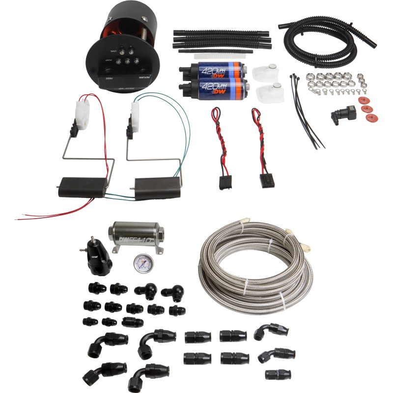 DeatschWerks 92-06 BMW 3-Series E36/E46 X2 Module with DW420 Pumps and PTFE Plumbing Kit