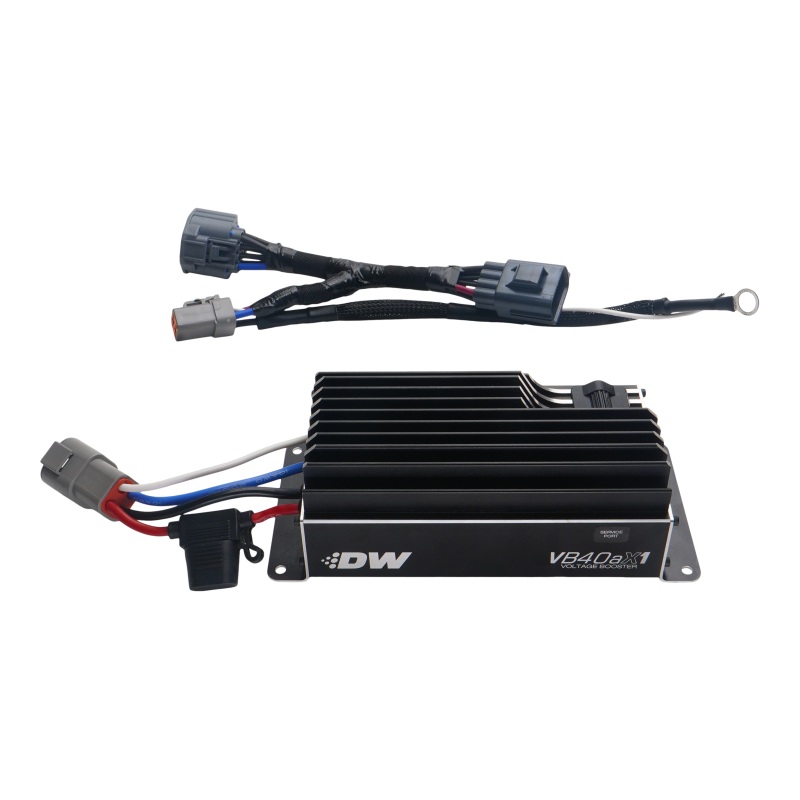 DeatschWerks VB40AX1 Voltage Booster with Plug-N-Play Harness for 10-25 Ford Mustang