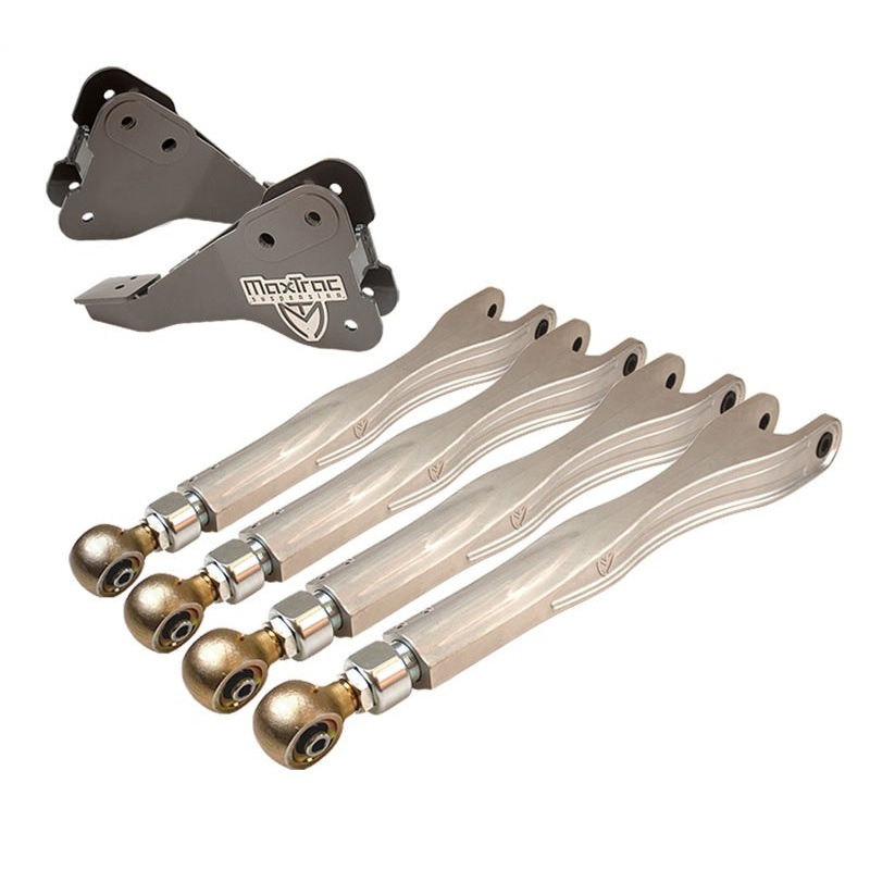MaxTrac 17-19 Ford F-250/350 4WD Dually 0-6in Adaptive 4-Link Arm Kit