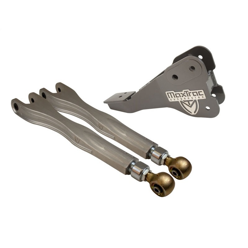 MaxTrac 17-19 Ford F-250/350 4WD Dually 4in & 6in Lift Kit - Front Passenger 4-Link Arms/Brackets