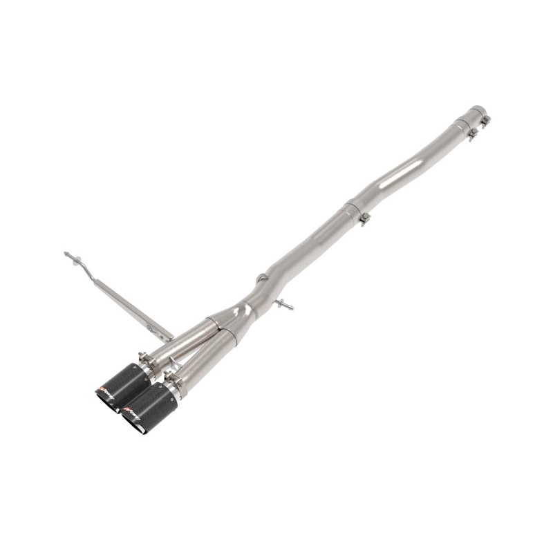 aFe 14-24 Mini Cooper S MACH Force-Xp 3in to 2-1/2in 304SS Cat-Back Exhaust w/ Carbon Fiber Tip