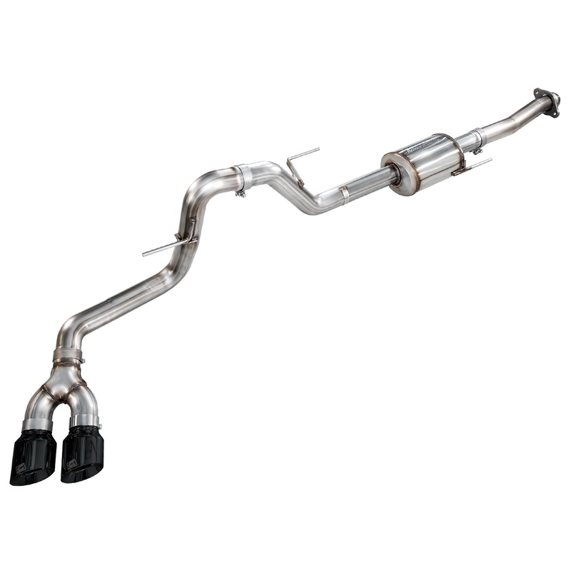 AWE 21-25 Ford F150 (14th Gen Reg Cab) Cat-Back Exhaust - 4.5in Dual Side Exit Diamond Black Tips
