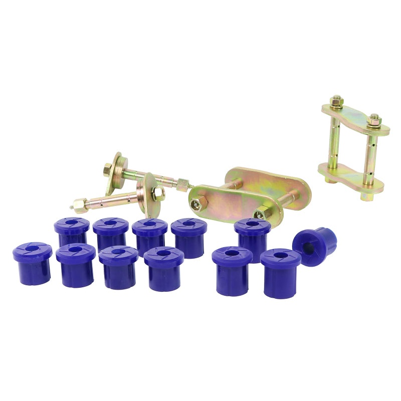 SuperPro 07+ Toyota Land Cruiser Greaseable Leaf Spring and Shackle Bushing Kit- (Rear)