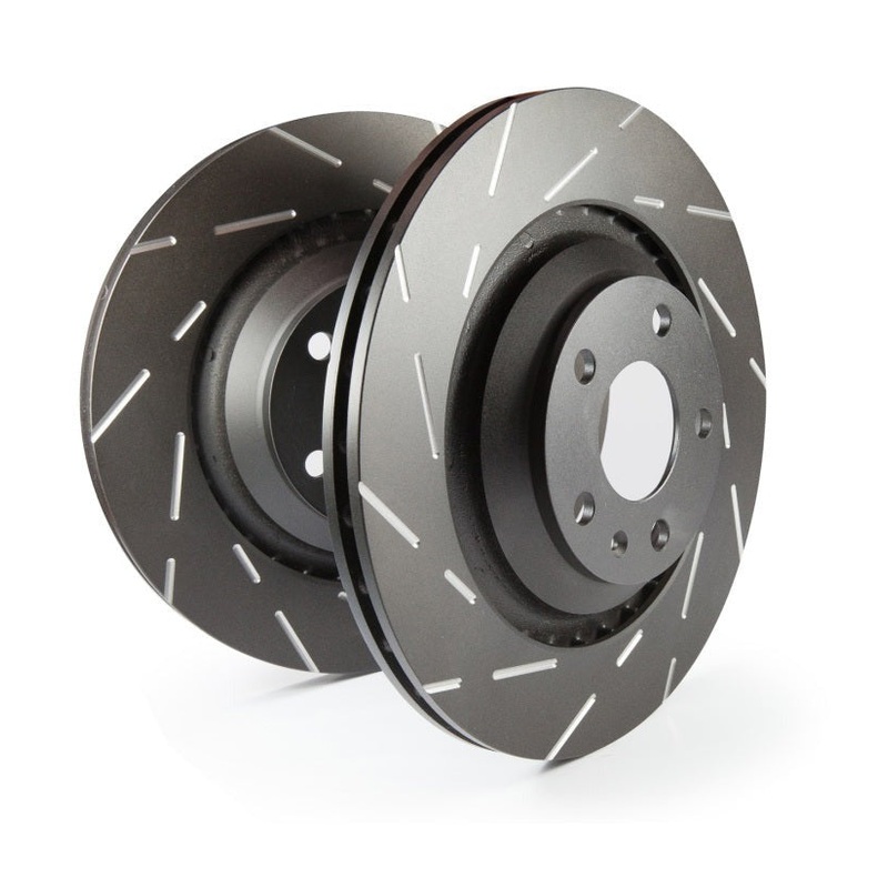 Clearance - EBC 08-13 Infiniti FX50 5.0 / 370z USR Slotted Front Rotors - USR7512