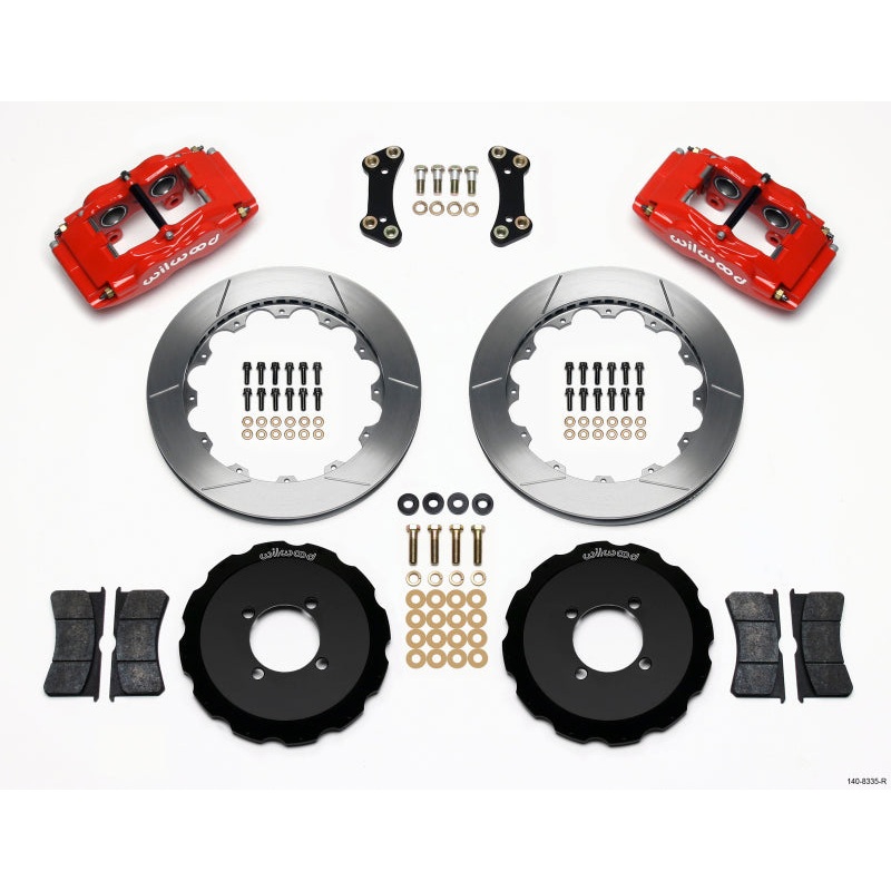 Wilwood FSLI4 Front Hat Kit 13.00in Red 2003-05 Scion xA xB