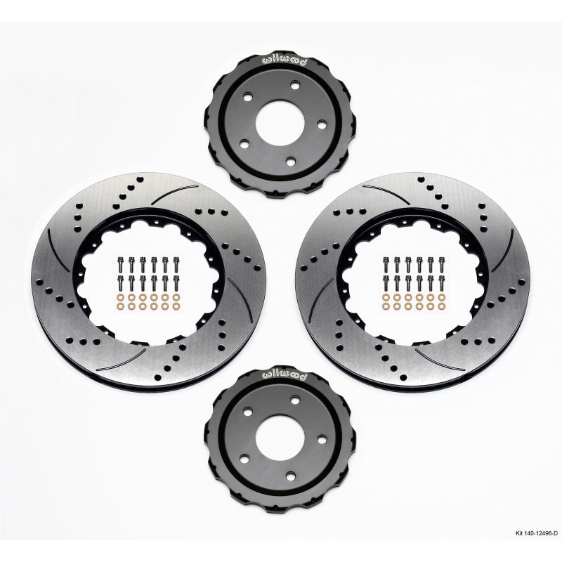 Wilwood Hat/Rotor Kit Front Drilled 06-Up Corvette C6-Z06 (2pc Hat/Rtr)