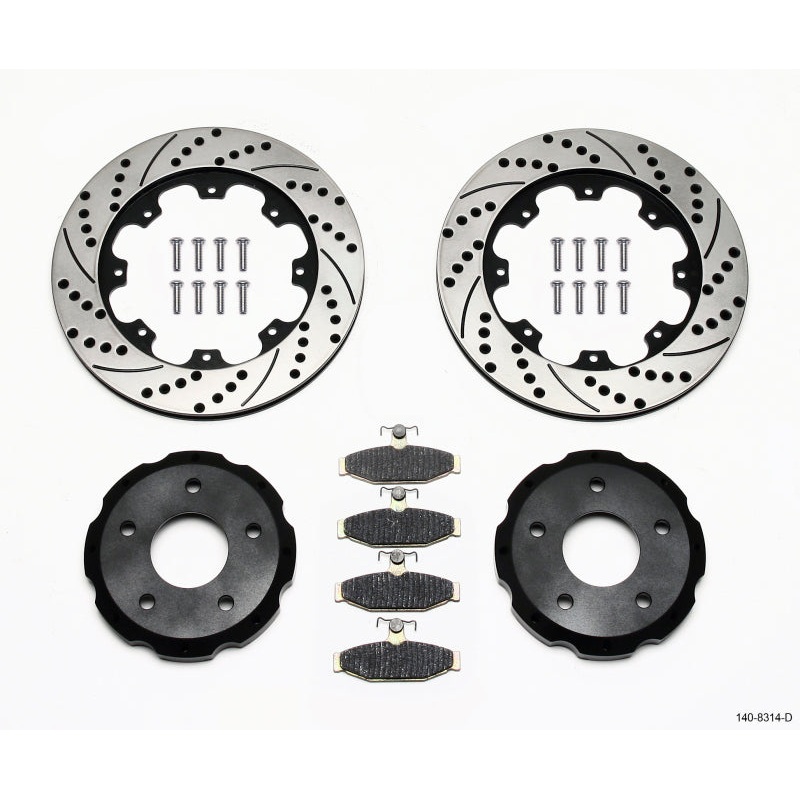 Wilwood Pro-Matrix Rear Kit Drilled 88-96 Corvette C4