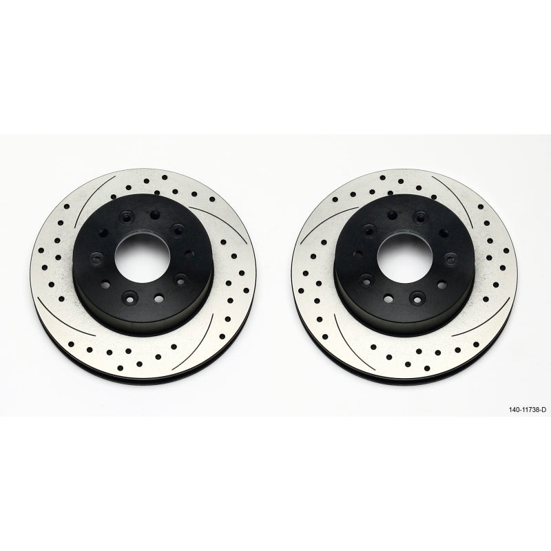 Wilwood Rotor Kit Front-Drilled 65-82 Corvette C2/C3 (1Pc Rotors)