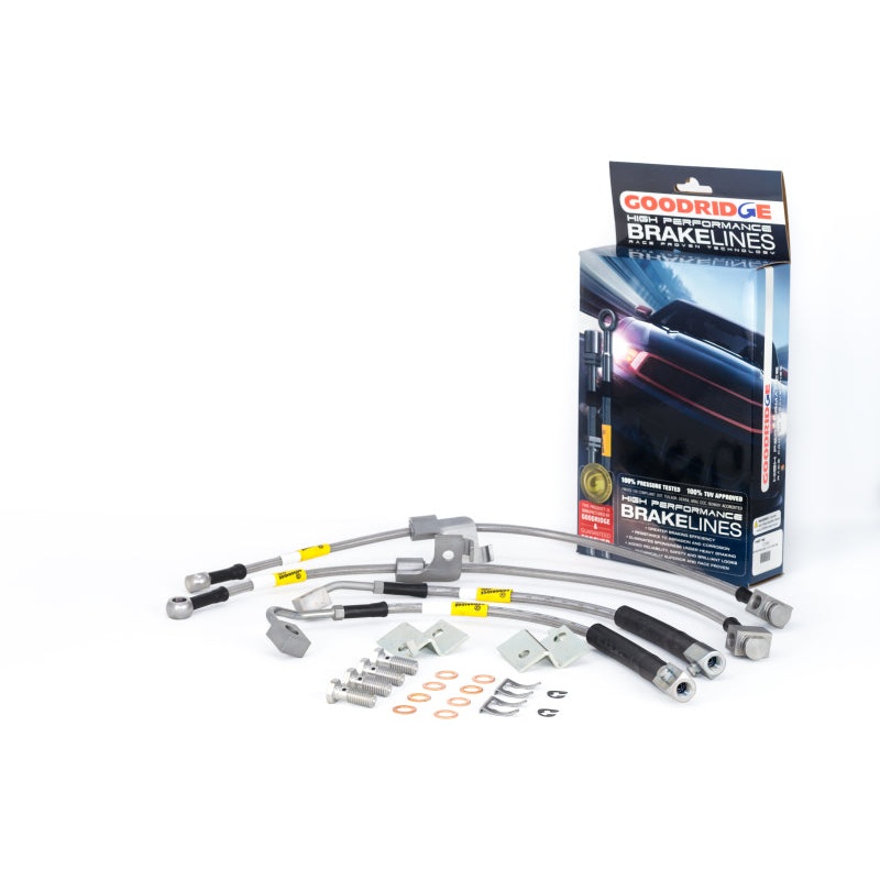 Clearance - Goodridge 15-17 Ford Mustang GT Stainless Steel Brake Line Kit