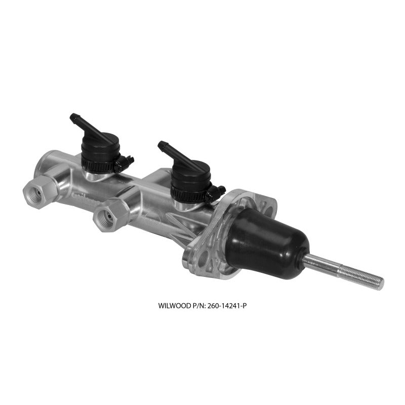Wilwood Tandem Remote Master Cylinder - 7/8in Bore Ball Burnished
