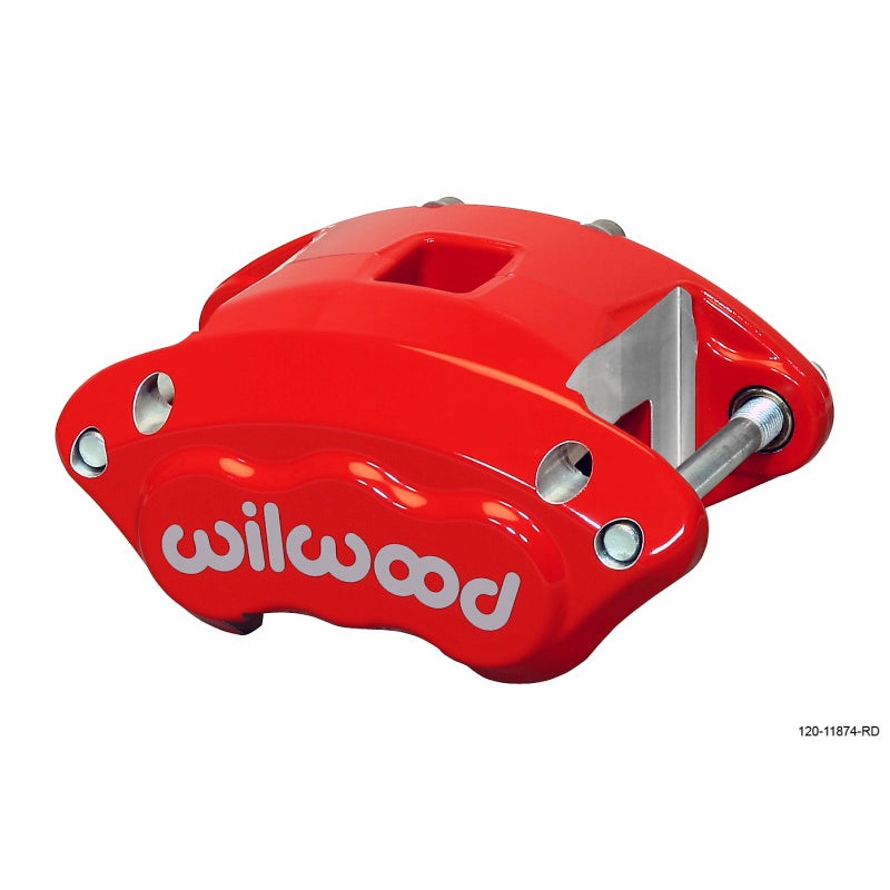 Wilwood Caliper-D154-Red 1.12/1.12in Pistons 1.04in Disc