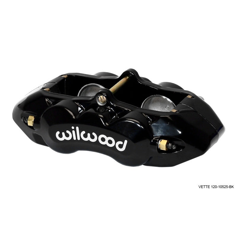Wilwood Caliper-D8-4 Front Black 1.88in Pistons 1.25 Disc