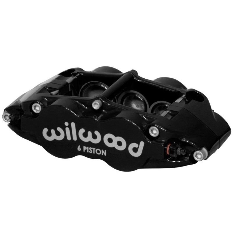 Wilwood Caliper-Narrow Superlite 6R-LH - Black 1.38/1.12/1.12in Pistons 1.10in Disc
