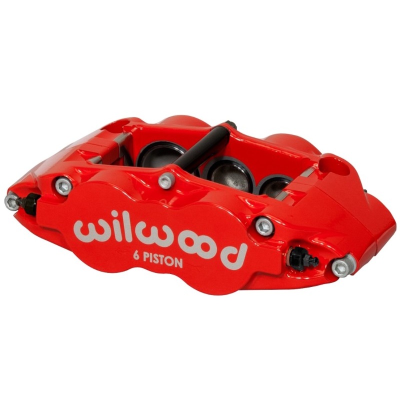 Wilwood Caliper-Narrow Superlite 6R-LH - Red 1.38/1.12/1.12in Pistons 1.10in Disc