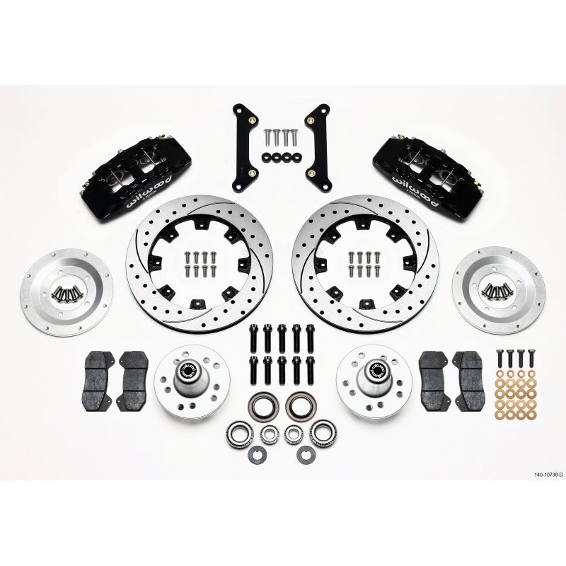 Wilwood Dynapro 6 Front Hub Kit 12.19in Drilled 70-78 Camaro