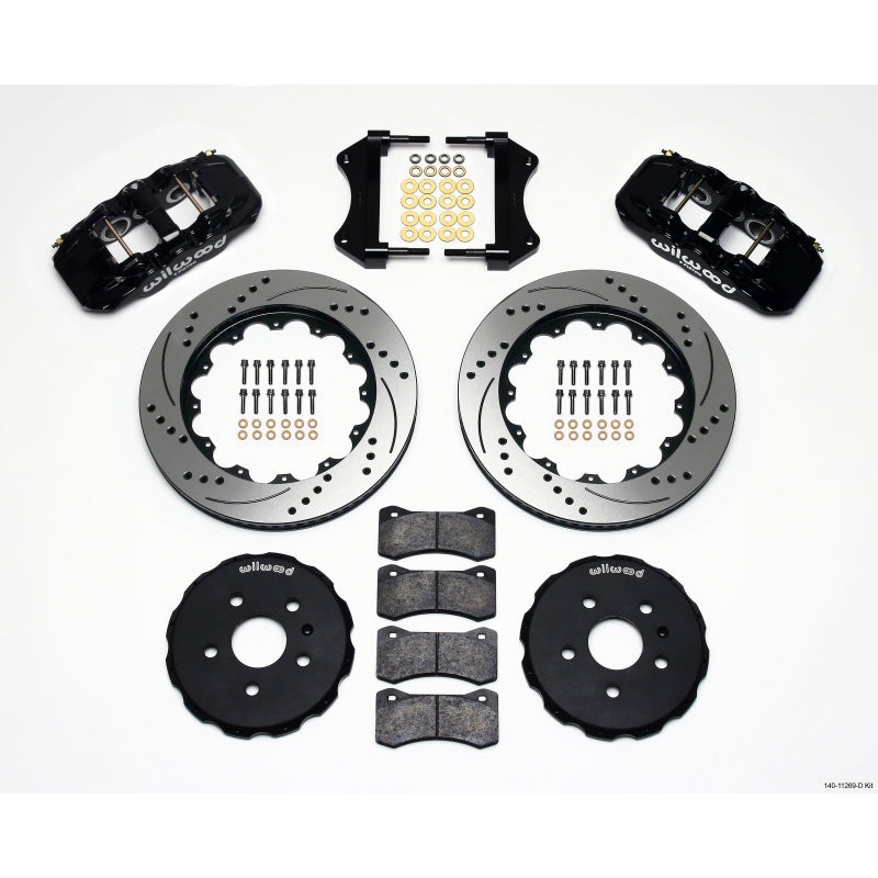 Wilwood AERO6 Front Hat Kit 14.25 Drilled 2010-2015 Camaro