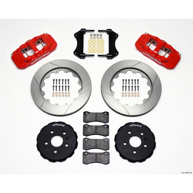 Wilwood AERO6 Front Hat Kit 14.25 Red 2010-2015 Camaro