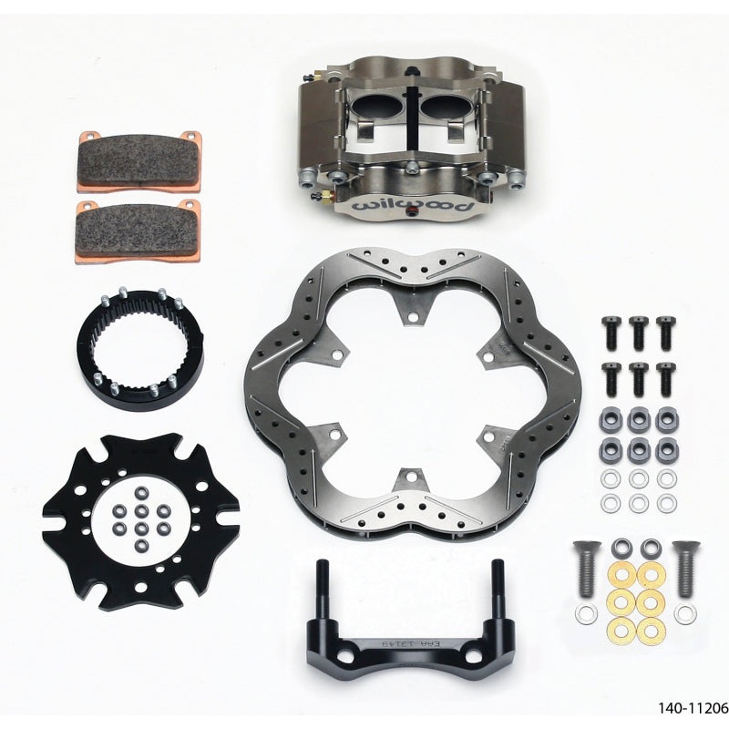 Wilwood Billet Narrow Dynalite Radial Mount Rear Inboard Sprint Kit 10.50in SuperAlloy Vented Rotor