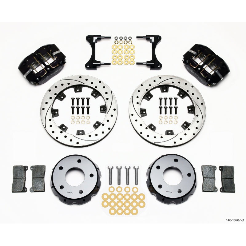 Wilwood Dynapro Radial Front Drag Kit 11.75in Vented Drilled 98-02 Camaro/Firebird